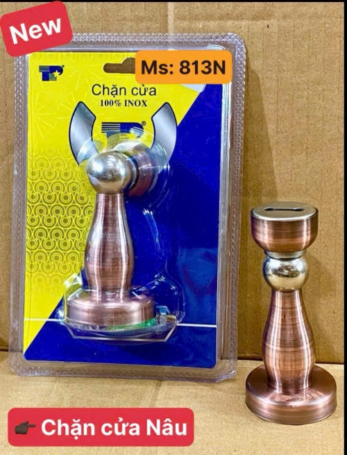 Chăn cửa inox, màu nâu
