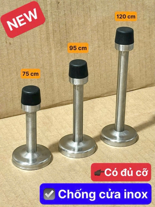Chống cửa inox, đầy đủ cỡ